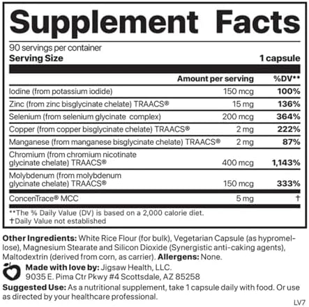 Jigsaw Health Multi-Mineral Essential Blend | 90 Capsules | 90 Servings