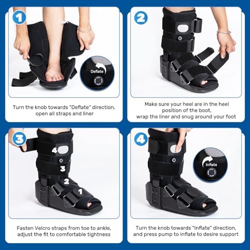 kefit Walking Boot Fracture Boot for Broken Foot, Sprained Ankle-Medium