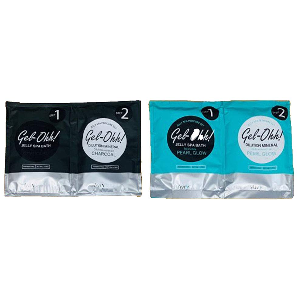 Avry Beauty GelOhh Spa Duo - Charcoal and Pearl Glow.