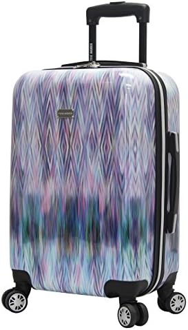 Steve Madden Luggage Collection - 3 Piece Hardside Lightweight Spinner Suitcase Set - Travel Set includes 20 Inch Carry On, 24 inch and 28 Inch Checked Suitcases (Diamond)