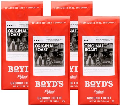 Boyd's Coffee French No. 6 Coffee –Ground Dark Roast– Blended from 100% Arabica – Rich & Full-Flavored – 12 oz.