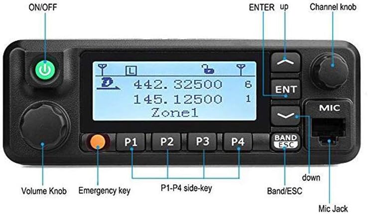 TYT MD-9600 GPS with AES256 Dual Band DMR Mobile Transceiver 50-Watt Car Truck Radio