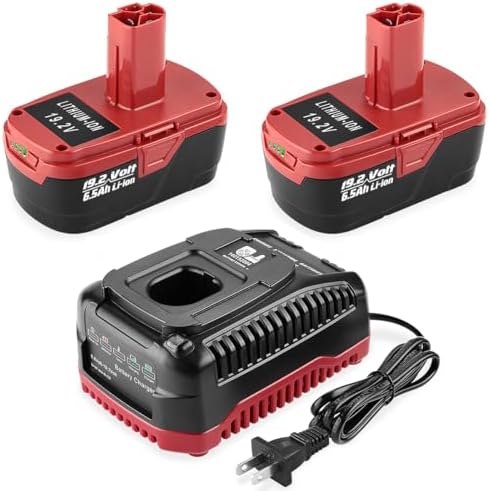 2Pack 6.5Ah C3 Lithium Battery Kits for Craftsman 19.2V Battery