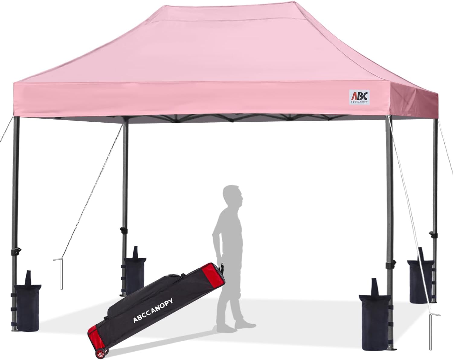 ABCCANOPY Patio Pop Up Canopy Tent 10x10 Commercial-Series (Black)