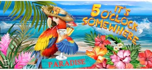 Briarwood Lane 5 O'clock Paradise Mini Mat 22x10 Indoor Outdoor Doormat