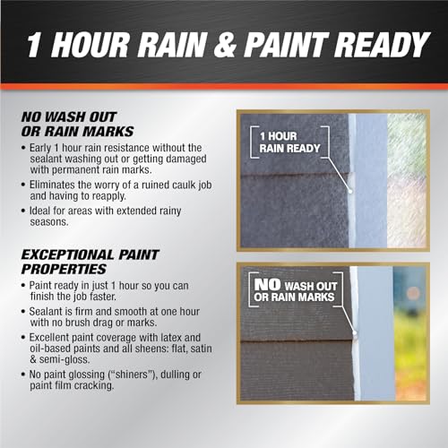 DAP Dynaflex Ultra Advanced Exterior Sealant, Light Gray, 10.1 Oz (7079818219)