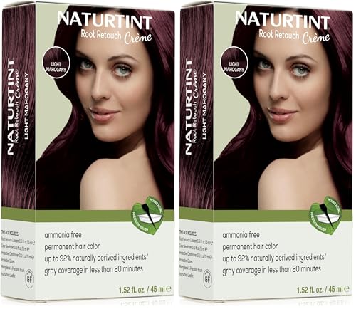 Naturtint Light Brown Root Retouch Crème Permanent Hair Color - Ammonia Free, Conceal Grays, No Artificial Scent, 1.52 Fl Oz
