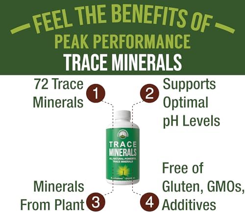Peak Performance Ultra High Purity Trace Minerals Liquid Drops for Water