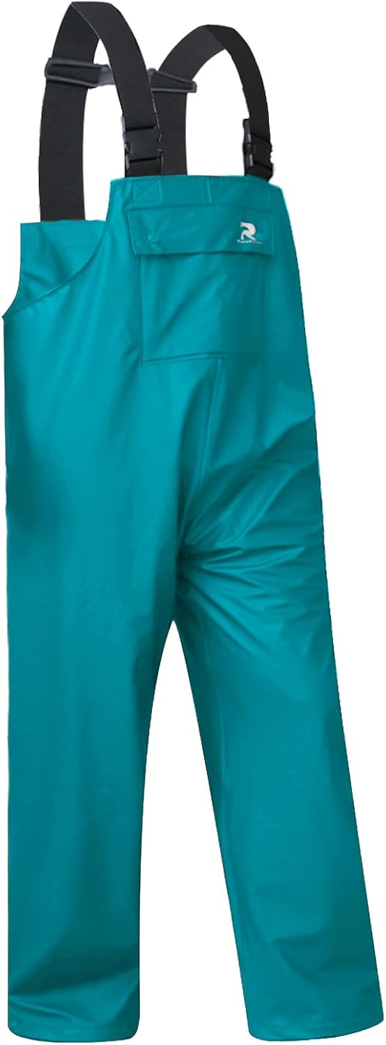 RainRider Rain Pants for Men Women Waterproof Rain Gear Bib Overalls Trousers for Fishing Hunting