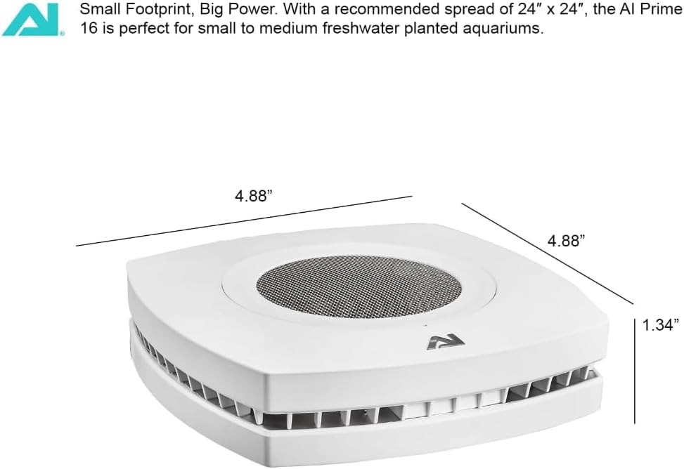AquaIllumination AI Prime 16 Freshwater LED Aquarium Light – Smart App Controlled Planted Tank Lighting with Custom Spectrum