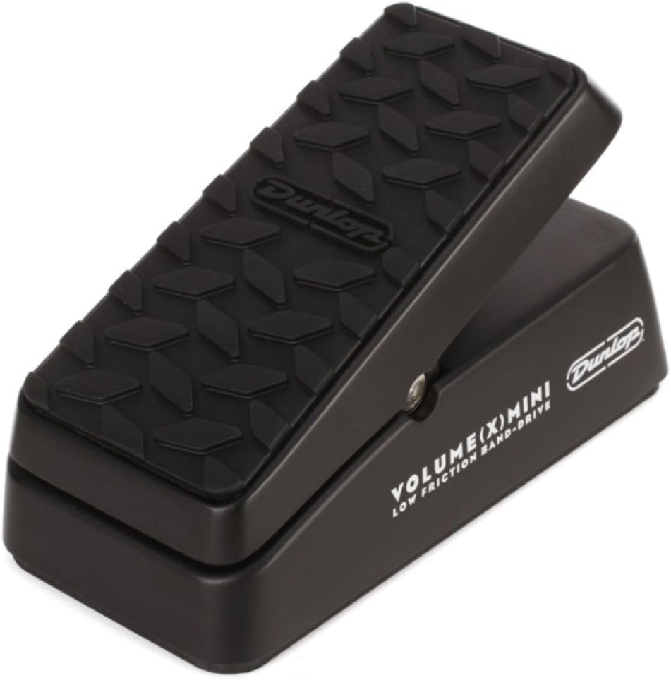 Jim Dunlop DVP4 Volume (X) Mini Pedal for Electric Guitars Bundle with 2-Pack of Pedal Patch Cables