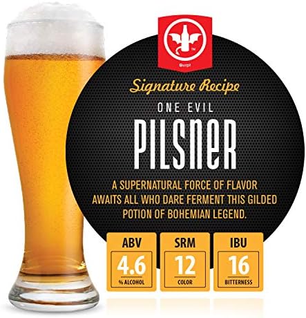 Signature Pro Beer Making Kit – NO AIRLOCK OR SIPHON REQUIRED – Conical Fermenter Eliminates Sediment and Makes Great Tasting Home Brewed Beer