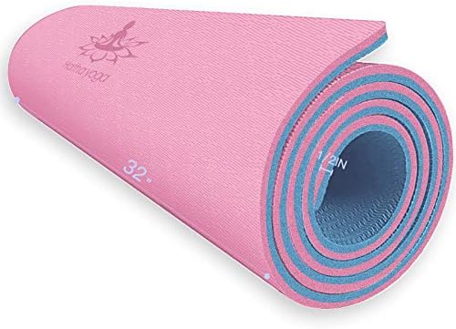 Hatha Yoga Extra Thick TPE Yoga Mat - 72"x 32" Thickness 1/2 Inch -Eco Friendly- With High Density Anti-Tear Exercise Mats For Home Gym Travel &