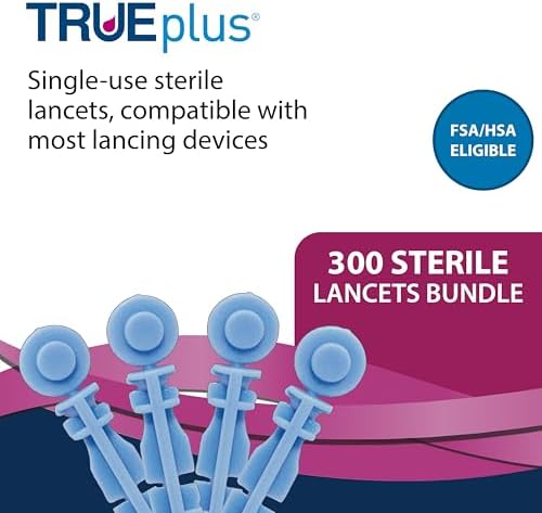 TRUEplus Single-Use Sterile Lancets Bundle, 28G, 300 Pack