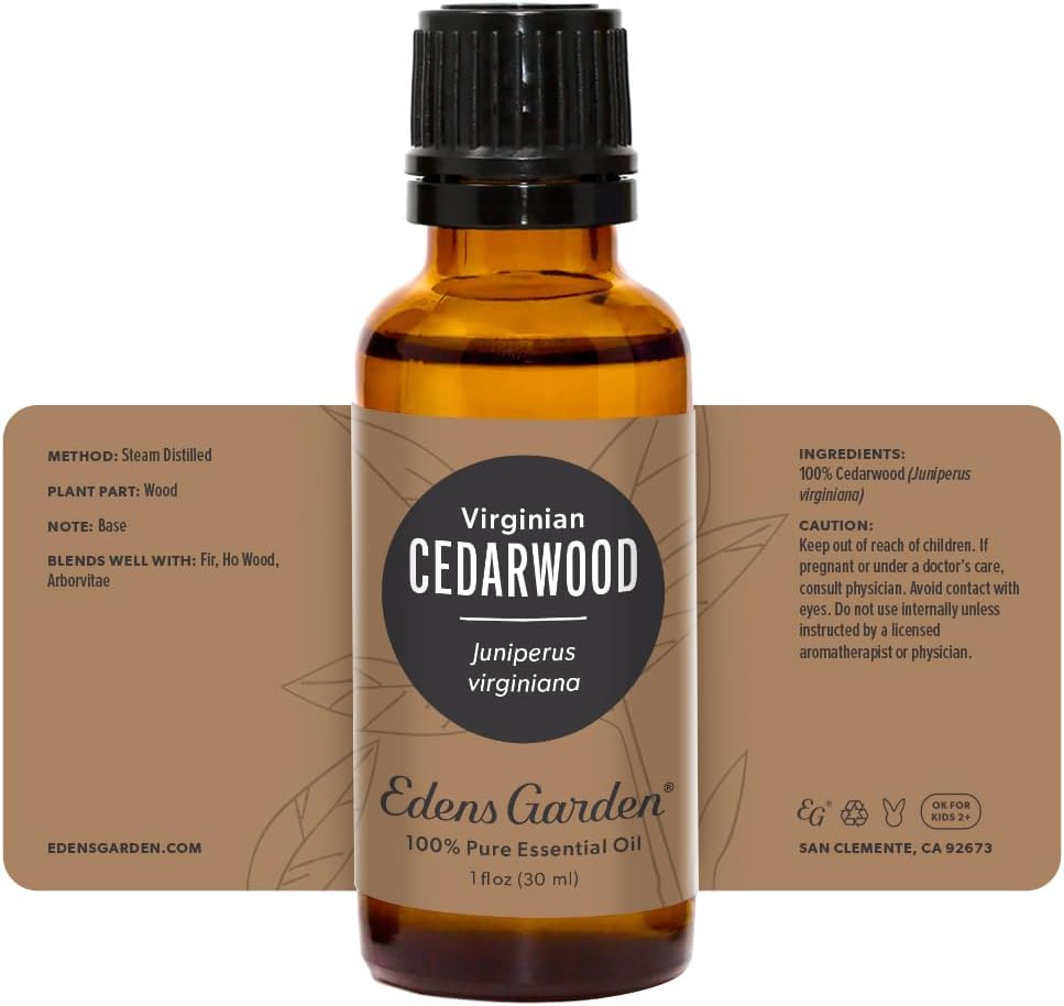 Edens Garden Cedarwood-Texas Essential Oil- 100% Pure 10 ml (.33 fl oz)