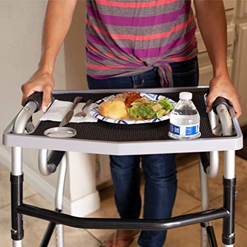 North American Wellness Walker Tray with Non-Slip Grip Mat