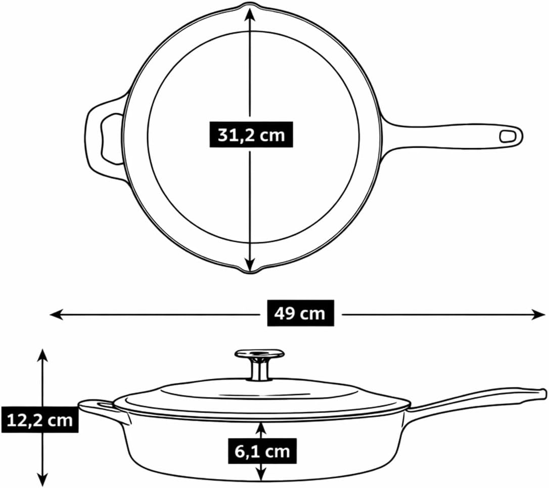 Tramontina Bestow Enameled Cast Iron 10-Inch Skillet, Blue | Perfect Pan for Frying, Searing, and Oven-to-Table Cooking