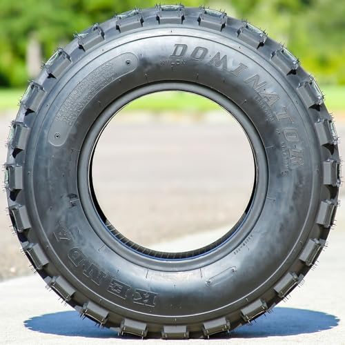 Kenda Dominator K300 ATV Tire - 22X8-10 | ATV & UTV All Terrain All Season Traction 31F Rated 4 Ply Bias Construction Black Sidewall Tire