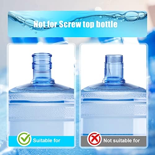 3 & 5 Gallon Water Jug Cap Replacement Non Spill Bottle Caps Pack of 20 | Anti Splash Peel, 5 gallon water bottles caps