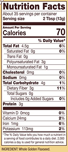 Bob's Red Mill Golden Flaxseed Meal, 16oz (Pack of 4) - Non GMO, Vegan, Paleo Friendly, Keto Friendly, Kosher