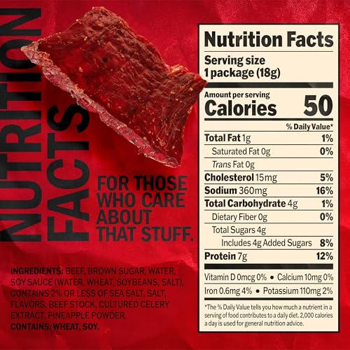 Jack Link's Beef Jerky Variety Pack - Original and Teriyaki - (9 Pack) 1.25 oz Bag - Ready to Eat Protein Snacks - 13g Protein per Serving - Made with 100% Real Beef | Bag - Ready to Eat Protein Snacks - 13g Protein per Serving - Made with 100% Real Beef