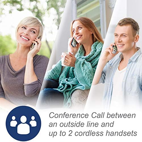 VTech CS6529-26 2-Handset Cordless Phone with Answering Machine, Caller ID/Call Waiting, DECT 6.0, Handset Speakerphone, Red