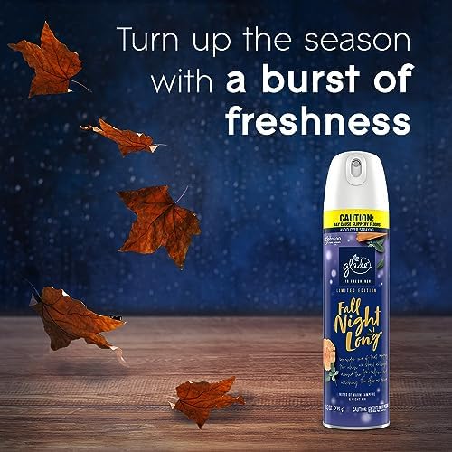 Glade Air Freshener Room Spray, Fall Night Long, 8.3 oz, 2 Count