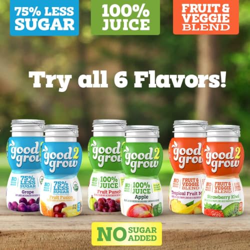 good2grow 100% Apple Juice & Fruit Punch Juice for Kids, 6 fl oz, 24 Pack