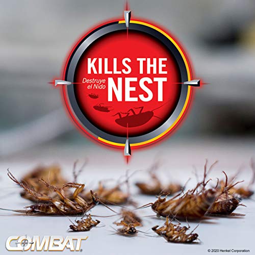 Combat Max Roach Killing Gel, Indoor and Outdoor Use, 1 Syringe, 2.1 Oz | Starts working in hours, fast control of large roaches, long residual action, unscented, transparent gel
