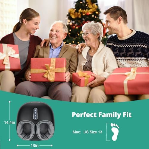 Medcursor Foot Massager with Heat - Shiatsu Feet Massage Machine Delivers Relief for Tired Muscles & Plantar, Deep Kneading Therapy