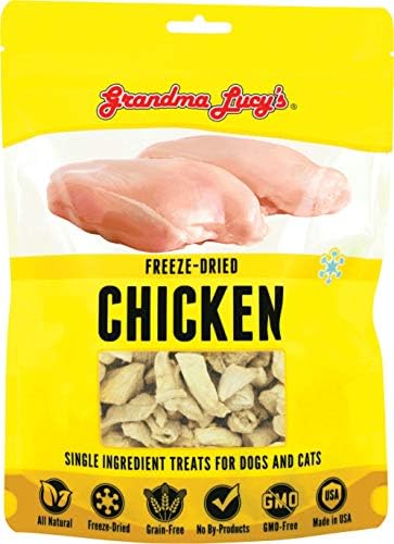 Grandma Lucy's - Singles Chicken Pet Treats – 3.5Oz, yellow, 4 Ounce (Pack of 1)