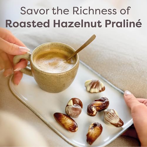 Guylian Belgian Chocolate Seashells, 22 Pieces Hazelnut Praliné, 8.82 Ounce | Gourmet Truffles, Assorted White and Milk Chocolate