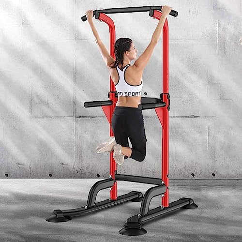 SogesHome Multi-Function Power Tower Pull Up Bar Dip Station for Home Gym