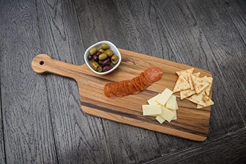 Lipper International 7215 Teak Wood Edge Grain Kitchen Cutting and Serving Board, Small, 12" x 9" x 5/8"