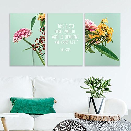 wall26 Canvas Prints Wall Art - Ocean Themed 3 Panel Wall Art with Wave,Anchor and Rudder - 16"x24" x 3 Panels