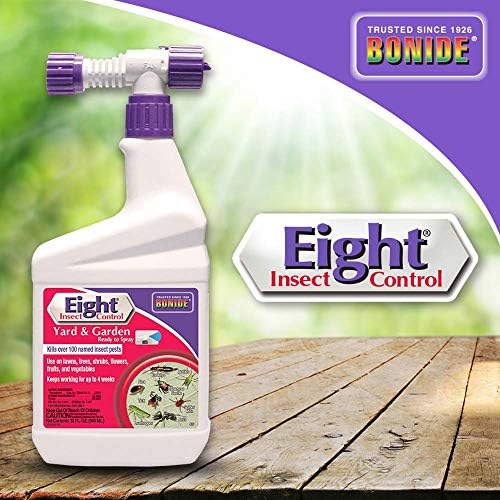 Bonide Eight Insect Control Yard & Garden, 32 oz Ready-to-Spray | Long Lasting Insecticide, For Mosquitos, Beetles, Fleas, Ticks