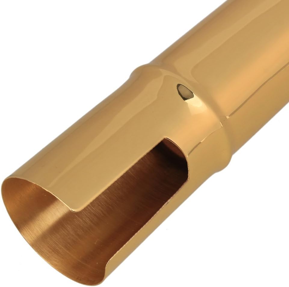 Yibuy B-flat Tenor Sax Saxophone Metal Mouthpiece Size #6 Gold Plated