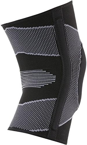McDavid Elastic Compression Knee Sleeve with Gel Pad. 4-Way Elastic Brace with Strays. For Stability, Recovery, Injury, Walking, Running Pain. Left and Right Leg. Patella Support.