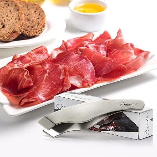 Non-Slip Ham Tongs - Anti-Skid Ham Tweezers Jamonprive - Perfect for Thin Slices of Serrano Ham, Ibérico Ham and Italian Prosciutto (Ham Tongs)