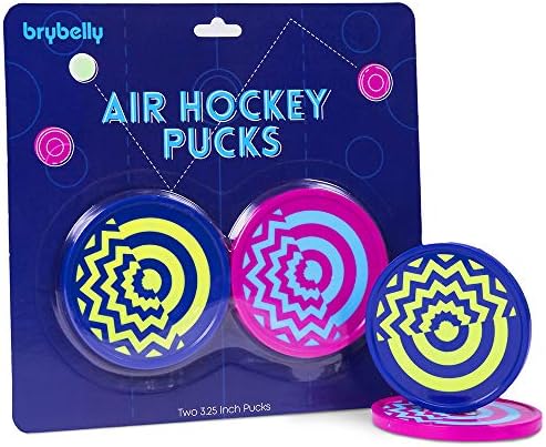 csg Deluxe Vivid Color Large Size Air Hockey Replacement Pucks - Set of Two 3.25 Inch Pucks!