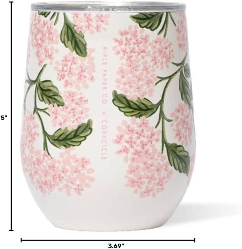Corkcicle x Rifle Paper Co. 12 oz Insulated Tumbler, Blush Lively Floral