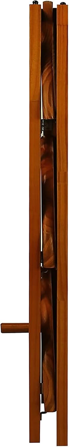 Casual Home 3-Shelf Folding Stackable Bookcase (27.5" Wide)-Walnut