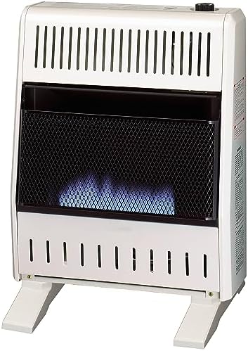 ProCom Heating Natural Gas Ventless Blue Flame Heater With Base Feet - 10,000 BTU, Manual Control - Model# MN100HBA-B