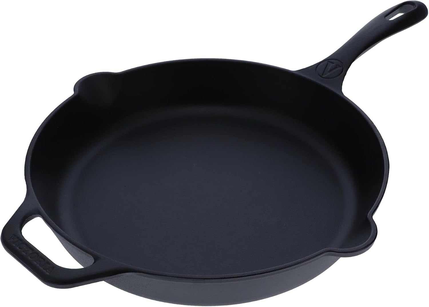 Victoria 10-Inch Cast Iron Skillet, Pre-Seasoned Cast-Iron Frying Pan with Long Handle, Made in Colombia | Pan with Long Handle, Made in Colombia