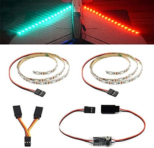 Remote Controlled LED Light Strip for RC Fixed Wing Airplane Flying Wing Plane AR Wing Drone Model Car Truck