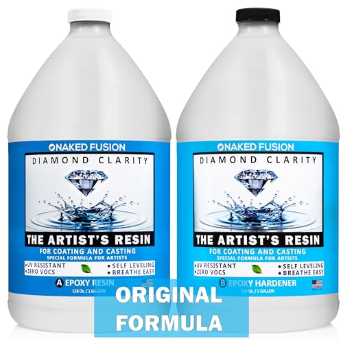 Epoxy Resin Art Resin Crystal Clear Formula -2 Gallon Kit -The Artist's Resin for Coating, Casting, Resin Art, Geodes, Tabletop, Bar Top