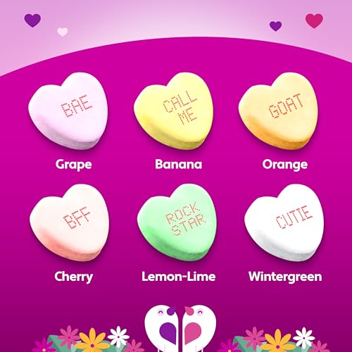 Brach's Valentine's Day Tiny Conversation Hearts, Friendship Exchange, 1 oz Boxes, 24 Ct