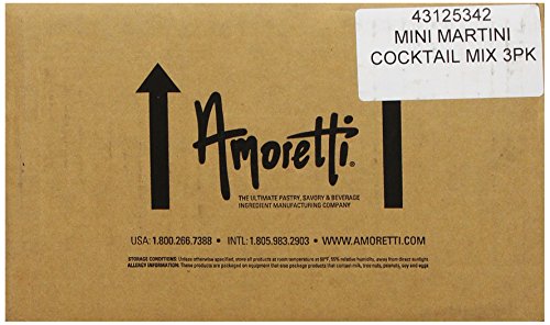Amoretti Premium Martini Cocktail Mix Classic Minis (Cosmopolitan, Lemon Drop and Sour Apple), 3.4 Fl Oz (Pack of 3)
