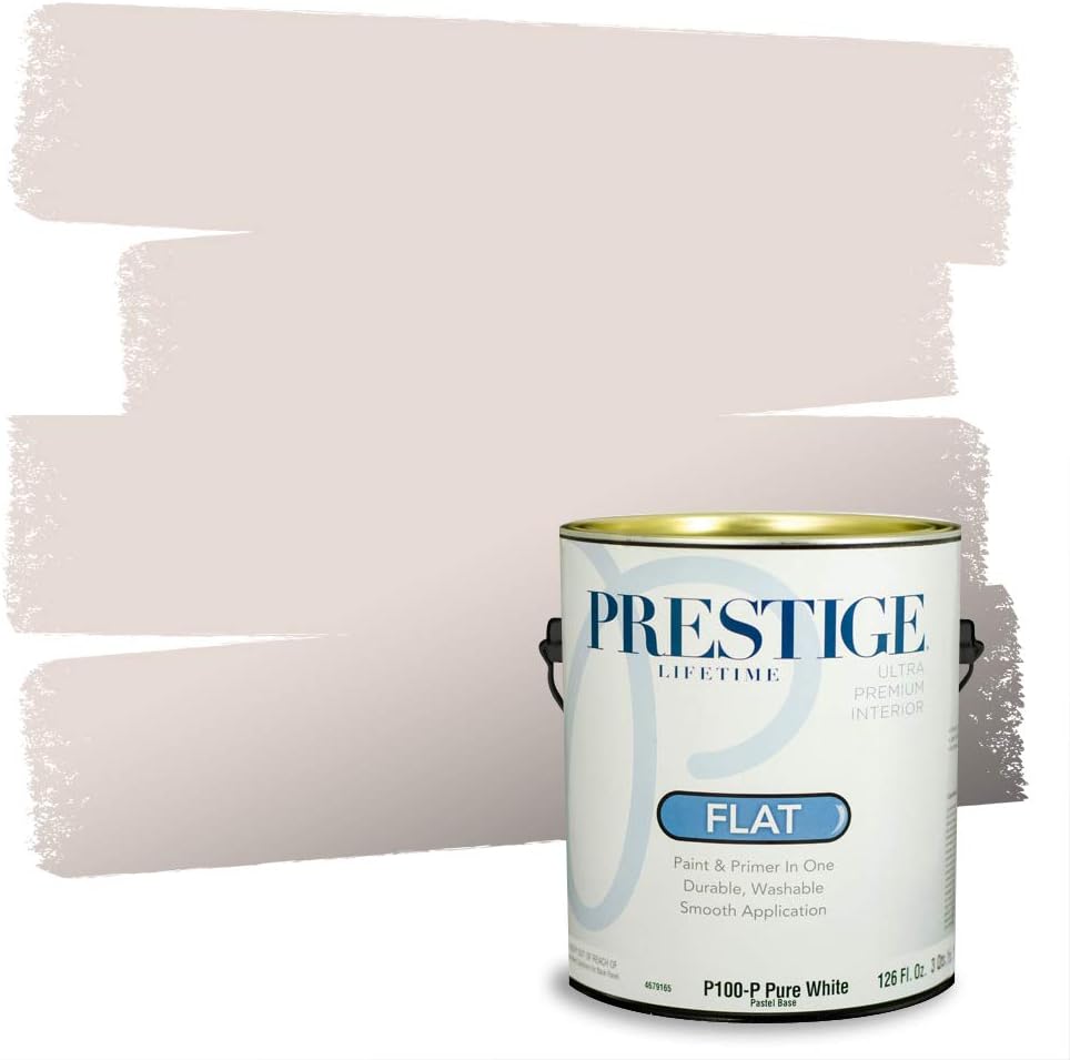 PRESTIGE Paints Exterior Paint and Primer In One, 1-Gallon, Semi-Gloss, Comparable Match of Sherwin Williams* French Roast*