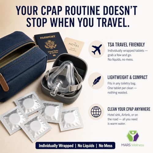 Mars Wellness CPAP Cleaning Tablets – 96 Count – CPAP Cleaner for Masks